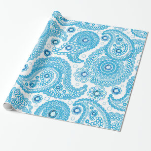 Paisley en diamanten cadeaupapier