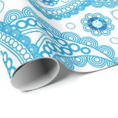 Paisley en diamanten cadeaupapier (Rol Hoek)