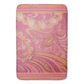 Paisley en Stripes Roze en Oranje goud Badmat (Voorkant Verticaal)