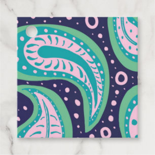 Paisley Favor Tags Bedankjes Labels