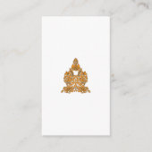 Paisley Floral Art · Oranje Boho Decor Informatiekaartje (Voorkant)