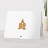 Paisley Floral Art · Oranje Boho Decor Kaart (Achterkant)