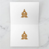 Paisley Floral Art · Oranje Boho Decor Kaart (Binnen)