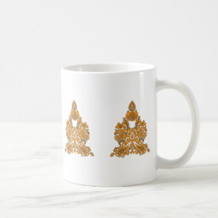 Paisley Floral Art · Oranje Boho Decor Koffiemok