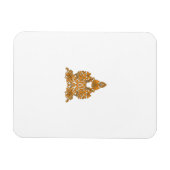 Paisley Floral Art · Oranje Boho Decor Magneet (Horizontaal)
