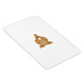 Paisley Floral Art · Oranje Boho Decor Magneet (Rechterzijde)