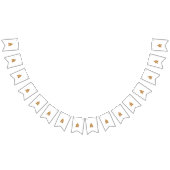 Paisley Floral Art · Oranje Boho Decor Vlaggetjes (Alle)