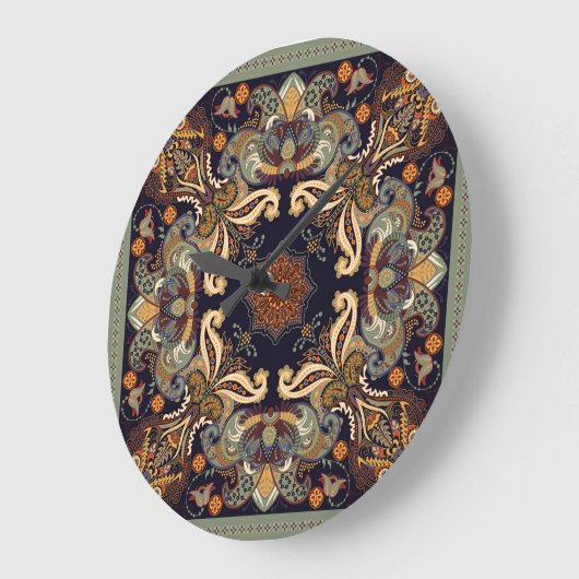 Paisley Floral: Batik Shawl Elegance. Grote Klok (Hoek)