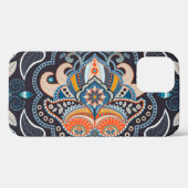 Paisley Floral: Donker Indiaas patroon Case-Mate iPhone Case (Achterkant (horizontaal))