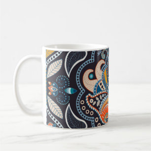 Paisley Floral: Donker Indiaas patroon Koffiemok