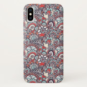 Paisley Floral Doodle Pattern Case-Mate iPhone Case (Achterkant)