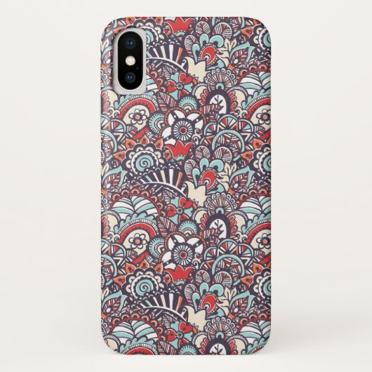 Paisley Floral Doodle Pattern Case-Mate iPhone Case (Achterkant)