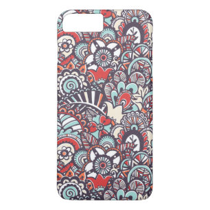 Paisley Floral Doodle Pattern iPhone 8/7 Plus Hoesje