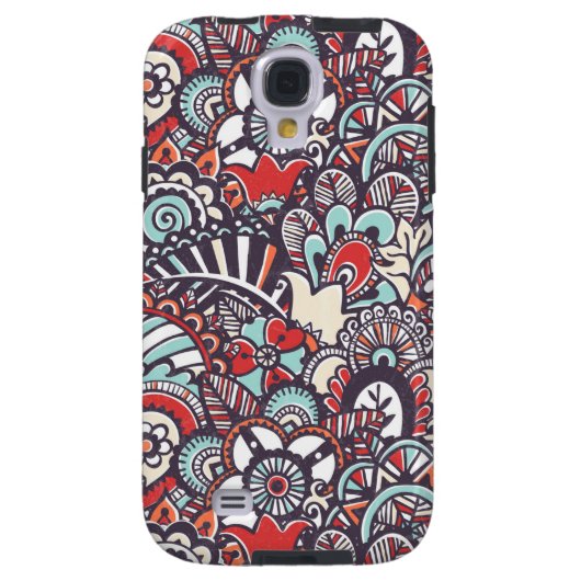 Paisley Floral Doodle Pattern Case-Mate Samsung Galaxy Hoesje (Achterkant)
