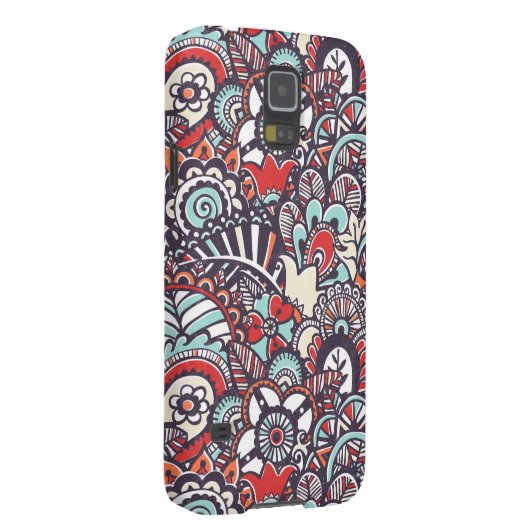 Paisley Floral Doodle Pattern Case-Mate Samsung Galaxy Hoesje (Back/Rechts)
