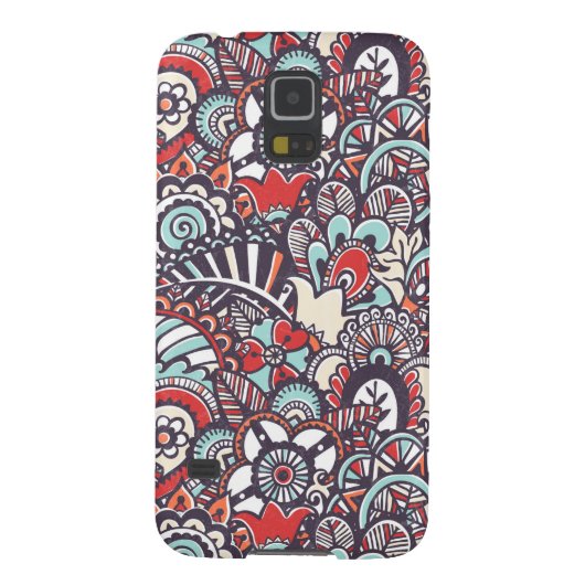 Paisley Floral Doodle Pattern Case-Mate Samsung Galaxy Hoesje (Achterkant)