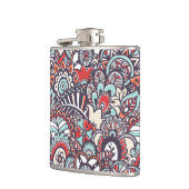 Paisley Floral Doodle Pattern Heupfles (Links)