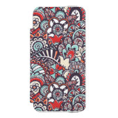 Paisley Floral Doodle Pattern Incipio iPhone Portemonnee Hoesje (Voorkant Agenda)