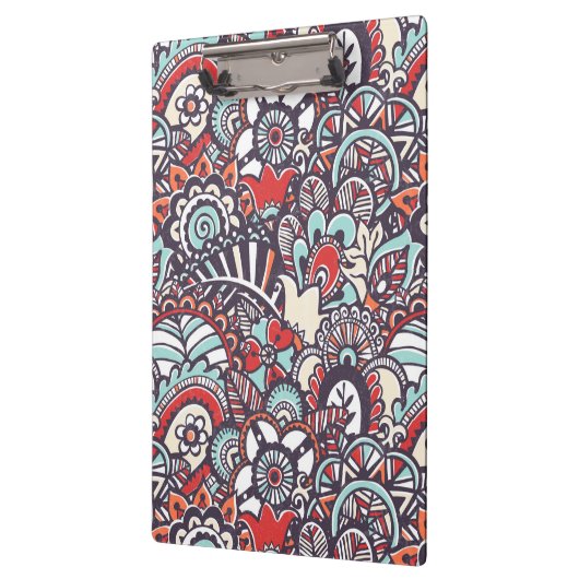 Paisley Floral Doodle Pattern Klembord (Links)