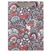 Paisley Floral Doodle Pattern Klembord (Voorkant)