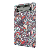 Paisley Floral Doodle Pattern Mini Klembord (Angled2)