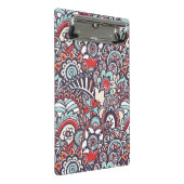Paisley Floral Doodle Pattern Mini Klembord (Schuin)