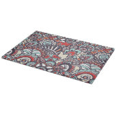 Paisley Floral Doodle Pattern Snijplank (Hoek)