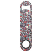Paisley Floral Doodle Pattern Speed Flessenopener (Voorkant)