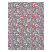 Paisley Floral Doodle Pattern Tafelkleed (Voorkant)