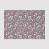 Paisley Floral Doodle Pattern Tissuepapier (Voorkant)