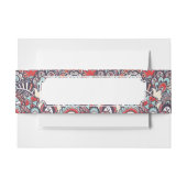 Paisley Floral Doodle Pattern Uitnodigingen Wikkel (Voorkant Voorbeeld)