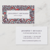 Paisley Floral Doodle Pattern Visitekaartje (Voorkant / Achterkant)