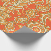 Paisley Floral etnisch naadloos Patroon. Arabic Or Cadeaupapier (Hoek)