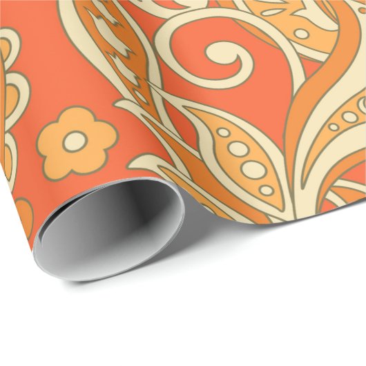 Paisley Floral etnisch naadloos Patroon. Arabic Or Cadeaupapier (Rol Hoek)