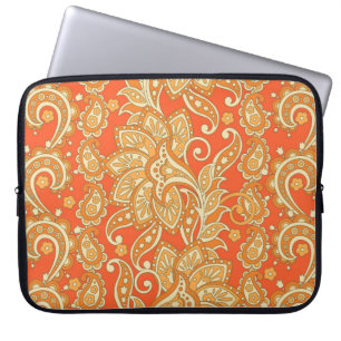 Paisley Floral etnisch naadloos Patroon. Arabic Or Laptop Sleeve
