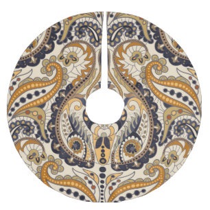 Paisley Floral: kleurrijk naadloos design Kerstboom Rok