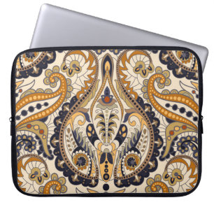 Paisley Floral: kleurrijk naadloos design Laptop Sleeve