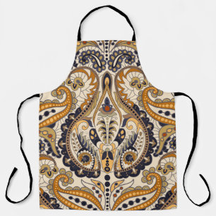 Paisley Floral: kleurrijk naadloos design Schort