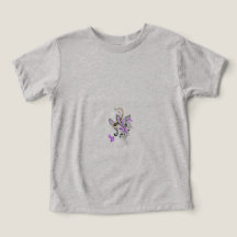 Paisley Floral Motif – Boho White Purple Orange 