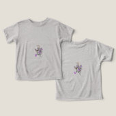 Paisley Floral Motif – Boho White Purple Orange  (Ontwerp Voorkant & Achterkant)