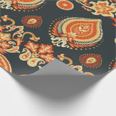 Paisley Floral oriental etnische Pattern. Naadloos Cadeaupapier (Hoek)