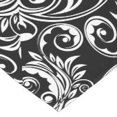 Paisley floral patroon zwart wit lange tafelloper (Hoek)