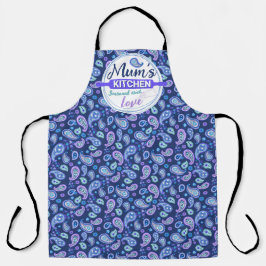 Paisley Floral Pattern - Blauw Schort