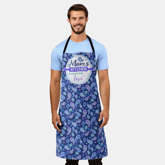 Paisley Floral Pattern - Blauw Schort (Gedragen)