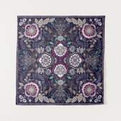 Paisley floral pattern wandkleed (Voorkant)