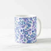 Paisley Floral Pattern - Wit Koffiemok (Voorkant rechts)