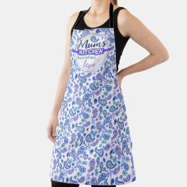 Paisley Floral Pattern - Wit Schort