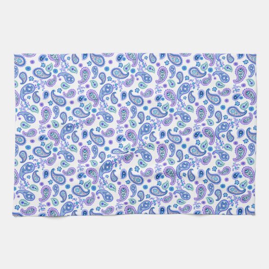 Paisley Floral Pattern - Wit Theedoek (Horizontaal)