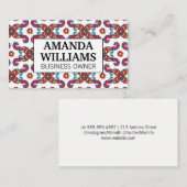 Paisley Flower Pattern Visitekaartje (Voorkant / Achterkant)