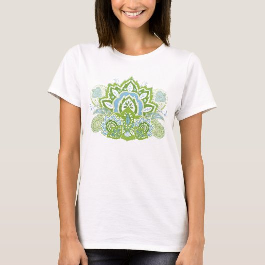 Paisley Flower T-Shirt (Voorkant)